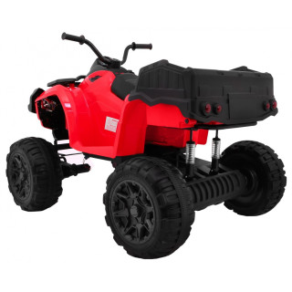 Quad XL ATV na akumulator dla dzieci Czerwony + Napęd 4x4 + Bagażnik + Wolny Start + EVA + Audio LED