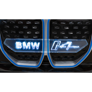 Autko BMW I4 na akumulator dla dzieci Czerwony + Wolny Start + EVA + Ekoskóra + Audio LED + Pilot