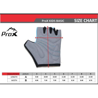 Pirštinės ProX Kids Basic blue-3XS/5