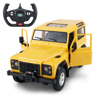 R/C car Land Rover Defender 1:14 RASTAR Yellow