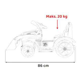 Vehicle Excavator Tractor G320 Blue