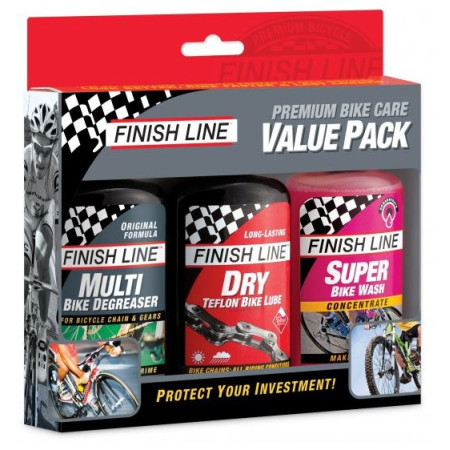 Grandinės priežiūros rinkinys Finish Line Value Pack Dry 3 vnt. x 120ml