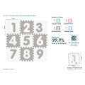 Numbers Gray Antibacterial Foam Mat