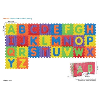 Sensory Mat Puzzle Different Shapes Alphabet