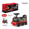 Retro locomotive ride with sounds