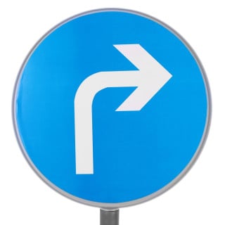 Road signs 80 cm, 5 Pcs