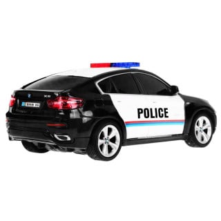 1:24 R/C Licensed police car Bmw X 6 Black Police