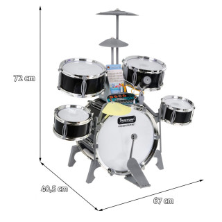 Multifunctional Drums, Keyboard, Microphone Backlit Drums