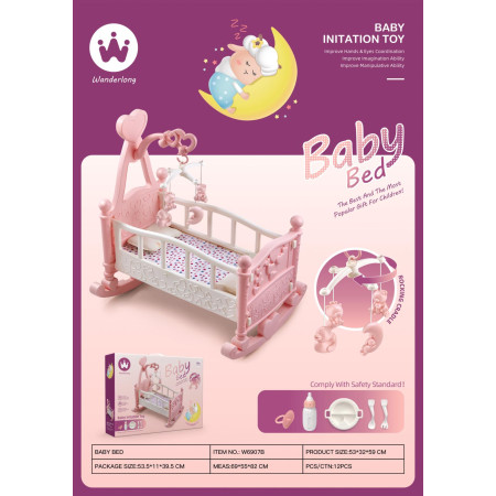 Cradle bed for a doll