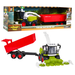 Combine harvester with Trailer