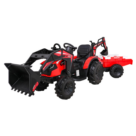 Buggy Tractor With Trailer 720-T Red