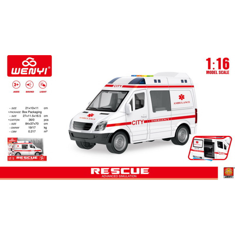 Ambulance 1:16 + Sounds and Lights