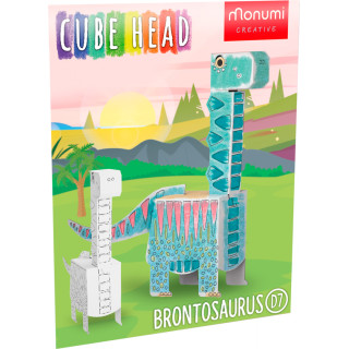 3D Brontosaurus coloring book