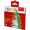 Coloring 3D Christmas ball Santa Claus