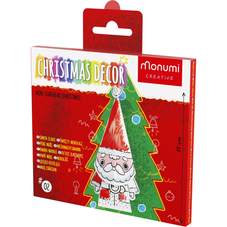 Coloring 3D Christmas ball Santa Claus