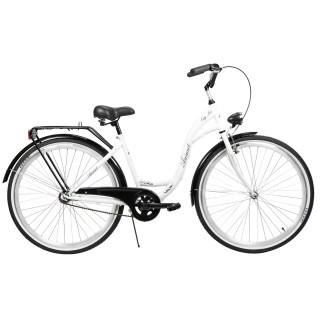 Dviratis AZIMUT City Lux 28" 2023 white-black