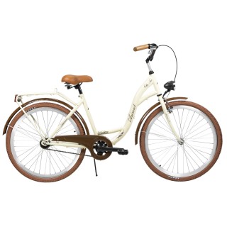 Dviratis AZIMUT City Lux 26" 2023 cream-brown