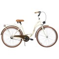 Dviratis AZIMUT City Lux 26" 2023 cream-brown