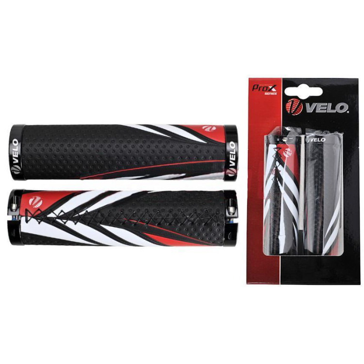 Vairo rankenėlės Velo ProX VLG-851AD3 130mm GEL Lock-on black-red