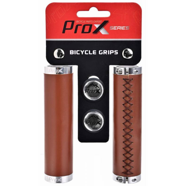 Vairo rankenėlės ProX GP-91B 130mm Lock-on eco-leather brown