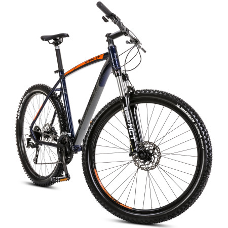 Dviratis Romet Rambler R7.3 2024 dark blue-orange-18" / M