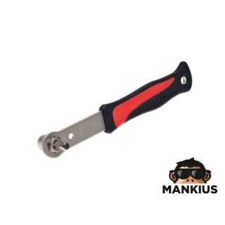 CRANK BOLT WRENCH W/ HANDLE, 14 mm SOCKET & 6 mm HEX