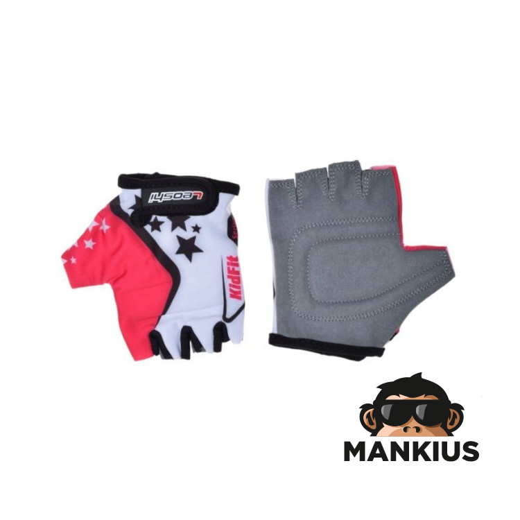 GLOVES , BICYCLE KIDS WHITE/PING 3XS