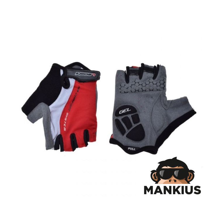 GLOVES , BICYCLE WHITE/RED M