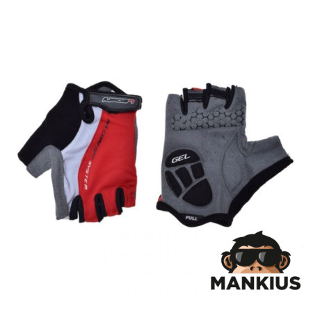 GLOVES , BICYCLE WHITE/RED M