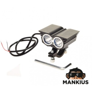 LED PRIEKINIS ŽIBINTAS, 2 LEMPUTĖS, PELĖDOS FORMOS