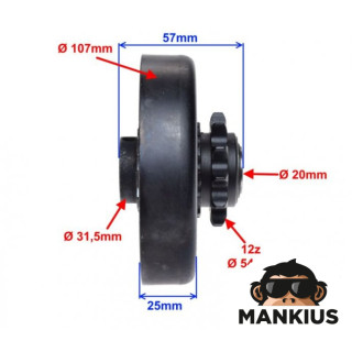 CLUTCH ASSY, CENTRIFUGAL LIFAN GO-KART 160/200