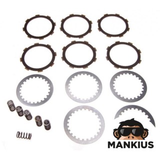 Sankabos elementų rinkinys, TRINTIS (6), METALAS (5), Spyruoklės (6) ATV200