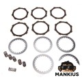 Sankabos elementų rinkinys, TRINTIS (6), METALAS (5), Spyruoklės (6) ATV200