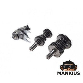 Transmisijos / Pavarų dežės dantračių komplektas ATV 110 Trys pavaros ir atbulinis
