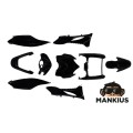 DANGLŲ RINKINYS, KĖbulo PLASTIKINĖS DALYS JUODOS YAMAHA JOG RR