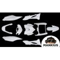 Dangčio rinkinys, KĖbulo PLASTIKOS DALYS BALTOS YAMAHA JOG RR