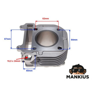 CILINDRAS YAMAHA Cygnus 125ccm 51,50 mm