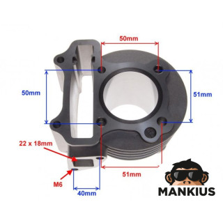 CILINDRŲ RINKINYS 50cc 4T