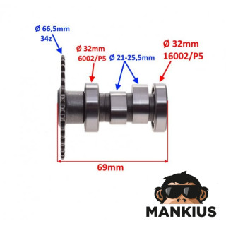 CILINDRŲ RINKINYS SU GALVA 80 CCM 4T