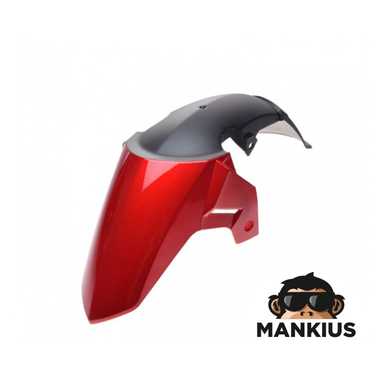 FRONT FENDER, RED+ BLACK FOR JUNAK 904