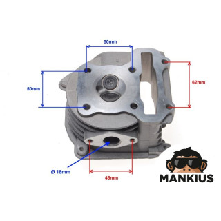 GALUTĖS CILINDRAS 50cc VARIKLIUI JJ1P39QM W/VOŽTUVIAI