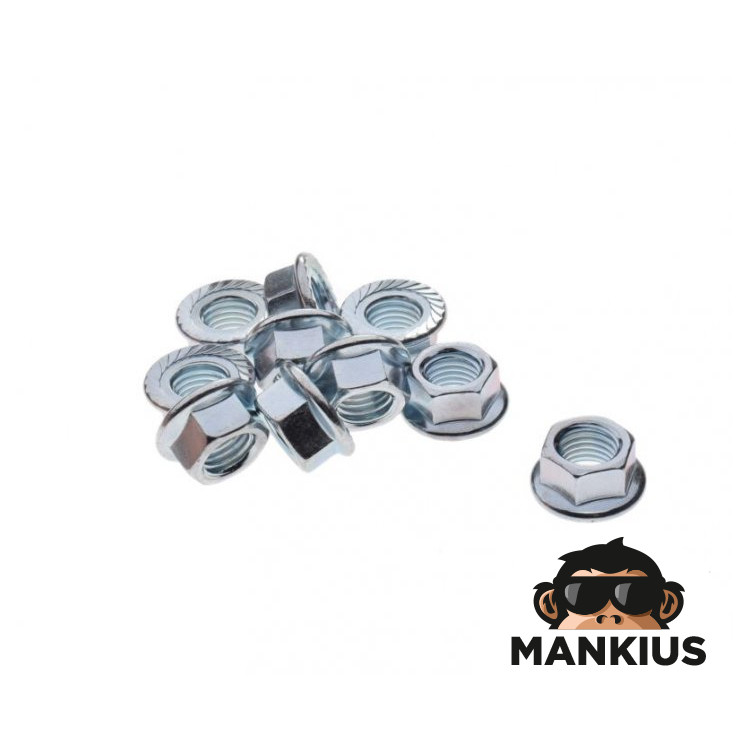 NUT, CRANKSHAFT RH MAGNETO 4T 10 PCS