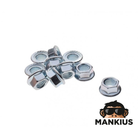 NUT, CRANKSHAFT RH MAGNETO 4T 10 PCS