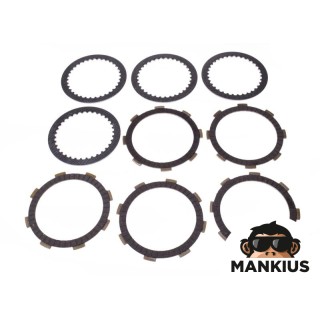 PLOKŠČIŲ RINKINYS, sankabos pavara+VARAMAS HONDA CBF 125