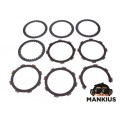 PLOKŠČIŲ RINKINYS, sankabos pavara+VARAMAS HONDA CBF 125