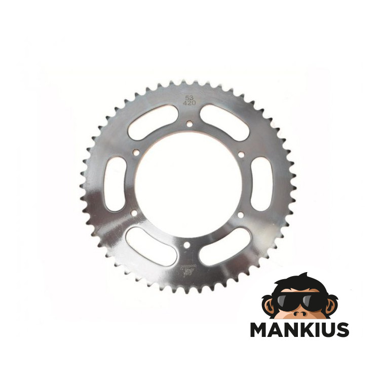 SPROCKET, REAR FOR DERBI SEND TYPE "B" T 53