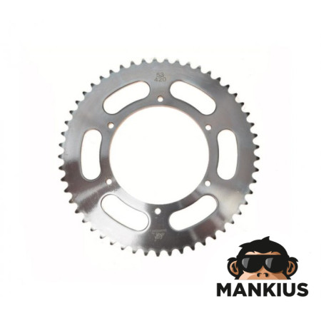 SPROCKET, REAR FOR DERBI SEND TYPE "B" T 53