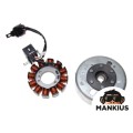 STATORIUS, GENERATORIAUS-UŽDEGIMO RATINIS PIAGGIO ZIP 50 4T MAGNETO smagratis