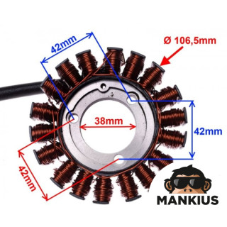 STATOR, GENERATOR FOR SUZUKI GSXR600/750 2006-2010