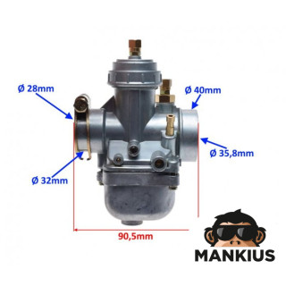 CARBURETOR ASSY MZ 125 150 24N2